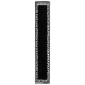 Alfombra de pasillo BCF negro con estampado 60x500