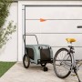 Haustier-Fahrradanhänger, Eisen-Oxford-Stoff, Grau, Schwarz von , Kinderwagen für Haustiere - Ref: Foro24-94028, Preis: 110,5...