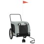 Haustier-Fahrradanhänger, Eisen-Oxford-Stoff, Grau, Schwarz von , Kinderwagen für Haustiere - Ref: Foro24-94028, Preis: 110,5...