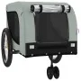 Haustier-Fahrradanhänger, Eisen-Oxford-Stoff, Grau, Schwarz von , Kinderwagen für Haustiere - Ref: Foro24-94028, Preis: 108,6...