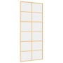 Golden sliding door made of transparent ESG glass and aluminum by , Doors for the home - Ref: Foro24-155167, Price: 163,74 €,...