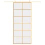 Golden sliding door made of transparent ESG glass and aluminum by , Doors for the home - Ref: Foro24-155167, Price: 163,74 €,...