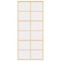 Golden sliding door made of transparent ESG glass and aluminum by , Doors for the home - Ref: Foro24-155167, Price: 163,74 €,...