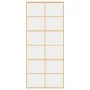 Goldene Schiebetür aus transparentem ESG-Glas und Aluminium von , Türen für zu Hause - Ref: Foro24-155167, Preis: 161,11 €, R...