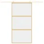 Goldene Schiebetür aus transparentem ESG-Glas und Aluminium von , Türen für zu Hause - Ref: Foro24-155150, Preis: 167,84 €, R...