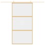 Goldene Schiebetür aus transparentem ESG-Glas und Aluminium von , Türen für zu Hause - Ref: Foro24-155150, Preis: 170,51 €, R...