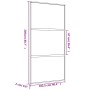 Goldene Schiebetür aus transparentem ESG-Glas und Aluminium von , Türen für zu Hause - Ref: Foro24-155150, Preis: 170,51 €, R...