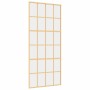 Golden sliding door made of transparent ESG glass and aluminum by , Doors for the home - Ref: Foro24-155173, Price: 163,62 €,...