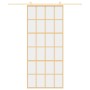 Golden sliding door made of transparent ESG glass and aluminum by , Doors for the home - Ref: Foro24-155173, Price: 163,62 €,...