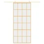 Golden sliding door made of transparent ESG glass and aluminum by , Doors for the home - Ref: Foro24-155173, Price: 161,03 €,...