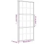 Golden sliding door made of transparent ESG glass and aluminum by , Doors for the home - Ref: Foro24-155173, Price: 161,03 €,...