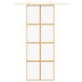 Goldene Schiebetür aus transparentem ESG-Glas und Aluminium von , Türen für zu Hause - Ref: Foro24-155184, Preis: 155,35 €, R...