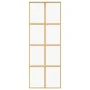Golden sliding door made of transparent ESG glass and aluminum by , Doors for the home - Ref: Foro24-155184, Price: 152,86 €,...