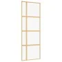 Golden sliding door made of transparent ESG glass and aluminum by , Doors for the home - Ref: Foro24-155190, Price: 152,94 €,...