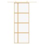 Goldene Schiebetür aus transparentem ESG-Glas und Aluminium von , Türen für zu Hause - Ref: Foro24-155190, Preis: 155,44 €, R...