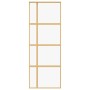 Goldene Schiebetür aus transparentem ESG-Glas und Aluminium von , Türen für zu Hause - Ref: Foro24-155190, Preis: 155,44 €, R...
