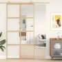Goldene Schiebetür aus transparentem ESG-Glas und Aluminium von , Türen für zu Hause - Ref: Foro24-155186, Preis: 142,39 €, R...