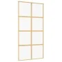 Goldene Schiebetür aus transparentem ESG-Glas und Aluminium von , Türen für zu Hause - Ref: Foro24-155186, Preis: 142,39 €, R...