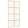 Goldene Schiebetür aus transparentem ESG-Glas und Aluminium von , Türen für zu Hause - Ref: Foro24-155186, Preis: 150,42 €, R...