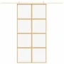 Goldene Schiebetür aus transparentem ESG-Glas und Aluminium von , Türen für zu Hause - Ref: Foro24-155186, Preis: 142,39 €, R...