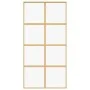 Goldene Schiebetür aus transparentem ESG-Glas und Aluminium von , Türen für zu Hause - Ref: Foro24-155186, Preis: 142,39 €, R...