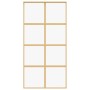 Goldene Schiebetür aus transparentem ESG-Glas und Aluminium von , Türen für zu Hause - Ref: Foro24-155186, Preis: 150,42 €, R...