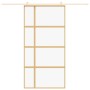 Goldene Schiebetür aus transparentem ESG-Glas und Aluminium von , Türen für zu Hause - Ref: Foro24-155192, Preis: 175,93 €, R...