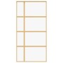 Goldene Schiebetür aus transparentem ESG-Glas und Aluminium von , Türen für zu Hause - Ref: Foro24-155192, Preis: 175,93 €, R...
