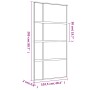 Goldene Schiebetür aus transparentem ESG-Glas und Aluminium von , Türen für zu Hause - Ref: Foro24-155192, Preis: 175,93 €, R...