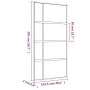 Puerta corredera dorada de vidrio ESG transparente y aluminio de , Puertas para el hogar - Ref: Foro24-155192, Precio: 173,10...
