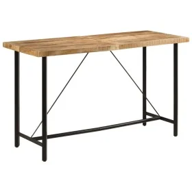 Iron and solid mango wood high table 180x70x107 cm by , Kitchen and dining tables - Ref: Foro24-356383, Price: 329,34 €, Disc...
