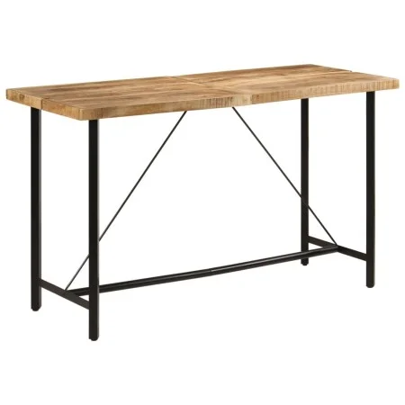 Iron and solid mango wood high table 180x70x107 cm by , Kitchen and dining tables - Ref: Foro24-356383, Price: 329,31 €, Disc...