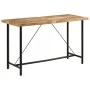 Iron and solid mango wood high table 180x70x107 cm by , Kitchen and dining tables - Ref: Foro24-356383, Price: 329,31 €, Disc...