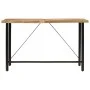 Mesa alta de hierro y madera maciza de mango 180x70x107 cm de , Mesas de cocina y de comedor - Ref: Foro24-356383, Precio: 32...
