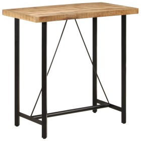 Hochtisch aus Eisen und massivem Mangoholz, 110 x 55 x 107 cm von , Küchen- und Esstische - Ref: Foro24-356381, Preis: 288,27...
