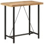 Hochtisch aus Eisen und massivem Mangoholz, 110 x 55 x 107 cm von , Küchen- und Esstische - Ref: Foro24-356381, Preis: 288,27...