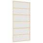 Goldene Schiebetür aus satiniertem ESG-Glas und Aluminium von , Türen für zu Hause - Ref: Foro24-155165, Preis: 185,88 €, Rab...
