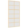 Goldene Schiebetür aus satiniertem ESG-Glas und Aluminium von , Türen für zu Hause - Ref: Foro24-155171, Preis: 191,34 €, Rab...
