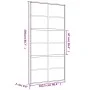 Goldene Schiebetür aus satiniertem ESG-Glas und Aluminium von , Türen für zu Hause - Ref: Foro24-155171, Preis: 188,29 €, Rab...