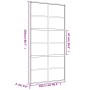 Goldene Schiebetür aus satiniertem ESG-Glas und Aluminium von , Türen für zu Hause - Ref: Foro24-155171, Preis: 191,34 €, Rab...