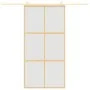 Goldene Schiebetür aus satiniertem ESG-Glas und Aluminium von , Türen für zu Hause - Ref: Foro24-155159, Preis: 186,04 €, Rab...