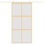 Goldene Schiebetür aus satiniertem ESG-Glas und Aluminium von , Türen für zu Hause - Ref: Foro24-155159, Preis: 189,06 €, Rab...