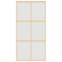 Goldene Schiebetür aus satiniertem ESG-Glas und Aluminium von , Türen für zu Hause - Ref: Foro24-155159, Preis: 189,06 €, Rab...