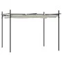 Pergola with cream-colored retractable cover 295x292x230 cm by , Tents and gazebos - Ref: Foro24-360114, Price: 221,22 €, Dis...