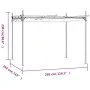 Pergola with cream-colored retractable cover 295x292x230 cm by , Tents and gazebos - Ref: Foro24-360114, Price: 221,22 €, Dis...