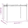 Pérgola con cubierta retráctil color crema 295x292x230 cm de , Carpas y cenadores - Ref: Foro24-360114, Precio: 232,78 €, Des...