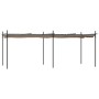 Pergola with taupe gray retractable cover 589x292x230 cm by , Tents and gazebos - Ref: Foro24-360121, Price: 406,54 €, Discou...