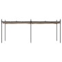 Pergola with taupe gray retractable cover 589x292x230 cm by , Tents and gazebos - Ref: Foro24-360121, Price: 406,54 €, Discou...