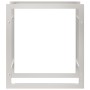 Estante para leña acero inoxidable 80x28x86 cm de , Bolsas y soportes de leña - Ref: Foro24-357862, Precio: 35,94 €