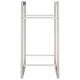 Estante para leña acero inoxidable 80x28x86 cm de , Bolsas y soportes de leña - Ref: Foro24-357862, Precio: 35,94 €